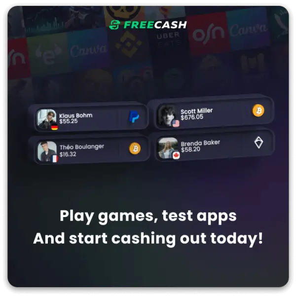 Freecash: Free Cash, PayPal, Bitcoin